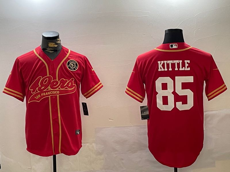 Men San Francisco 49ers #85 Kittle Red Joint Name 2024 Nike Limited NFL Jersey style 12091->san francisco 49ers->NFL Jersey
